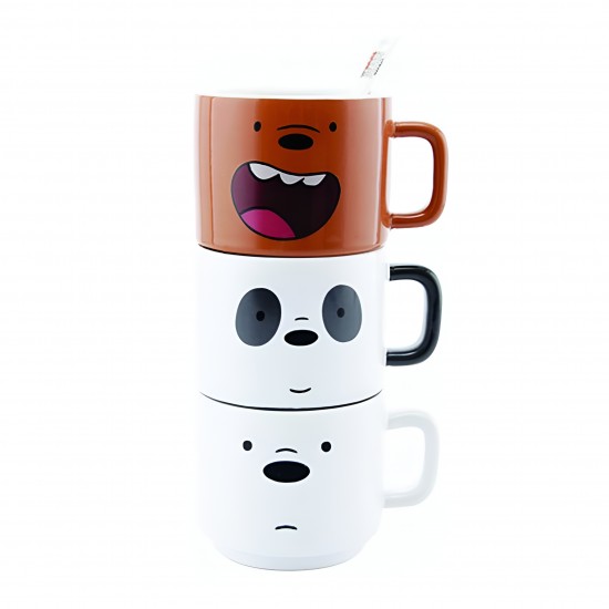 We Bare Bears Set Of 3 Mugs